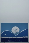 Aldemir Martins, Sol Azul, gravura, PA, Edição Póstuma, 21x15cm, sem moldura