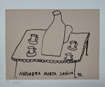 José Antonio da Silva, Natureza Morta, gravura PI, Edição Póstuma, 25x29cm, sem moldura
