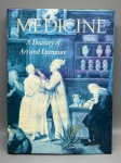 ARTE, HISTÓRIA & CIÊNCIA  MEDICINE: A TREASURY OF ART AND LITERATURE. BEAUX ARTS EDITIONS. Livro de arte em formato grande (capa dura com sobrecapa), que reúne uma rica compilação de escritos e manifestações artísticas sobre a história da medicina, desde o Egito Antigo até a era moderna. Autoria de Ann G. Carmichael e Richard M. Ratzan. Obra ricamente ilustrada com belíssimas reproduções coloridas de pinturas, gravuras e manuscritos históricos que retratam a evolução da ciência médica. Apresenta marcas de uso e desgastes naturais do tempo na sobrecapa (conforme fotos)
