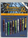 "Fountain Pens: Past & Present  Identification & Value Guide" (2ª Edição)  Paul EranoEste volume constitui um guia especializado de identificação e avaliação para colecionadores de canetas-tinteiro. A obra oferece uma abordagem abrangente sobre a história e a evolução destes instrumentos de escrita, com foco especial em modelos clássicos e suas variações. O livro apresenta um levantamento visual detalhado, facilitando a identificação de peças por fabricantes notáveis, como a L.E. Waterman Company, incluindo exemplos de anúncios históricos e especificações de modelos  como a série de canetas Waterman em borracha endurecida (hard rubber) com acabamentos em ouro. É um recurso técnico essencial para colecionadores que buscam autenticidade, histórico de marca e uma referência de valores atualizados no mercado de itens colecionáveis.