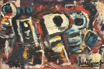 Ibere Camargo, óleo sobre tela, 20 X 30 cm, assinado no canto inferior direito