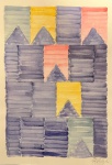 Volpi, tempera sobre papel, 30 X 20 com assinado no canto inferior direito