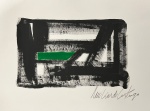 Amilcar de Castro, tempera sobre papel, 20 X 30 cm, Assinado no canto inferior direito