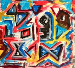 Ibere Camargo, tempera sobre papel, 19 X 20 cm, assinado no canto inferior direito
