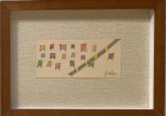 Volpi, crayon sobre papel, 08 X 17 cm, assinado no canto inferior direito