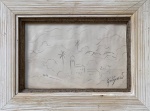 Guignard, carvão sobre papel, 13 X 20 cm, assinado no canto inferior direito, obra com certificado