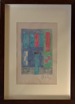 Volpi,  tempera sobre papel, 27 X 18 cm, assinado no canto inferior direito