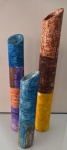 Ione Saldanha, trio de bambus,  maior 35 cm, menor 25 cm, os três assinados na base