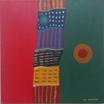 Ione Saldanha, óleo sobre tela, 60 X 60 cm, assinado no canto inferior direito