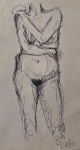 Volpi, nanquim sobre papel, 28 X 16 cm, assinado no canto inferior direito
