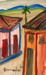 Bonadei, aquarela sobre papel, 27 X 17 cm, assinado no canto inferior esquerdo