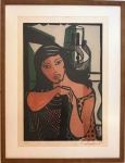 Di Cavalcanti, Serigrafia P/A, 50 X 40 cm assinado a lápis no canto inferior direito