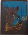 Di Prete, óleo sobre tela, 85 X 65 cm, assinado no canto inferior direito