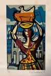 Di Cavalcanti, gravura, P/A, (prova do artista), 30 X 20 cm, assinado no canto inferior direito