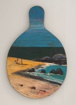 Pancetti, óleo sobre madeira, 28 X 18 cm, assinado no canto inferior direito e no verso