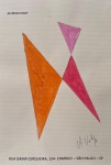Volpi, tempera sobre cartão timbrado, 30 X 20 cm, assinado no canto inferior direito