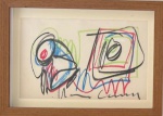 Ibere Camargo, crayon sobre papel,  16 X 25 cm, assinado no canto inferior direto