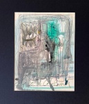 Di Cavalcanti, aquarela e nanquim sobre papel, 16 X 12 cm, assinado no canto inferior direito