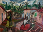 Di Cavalcanti, óleo sobre tela, 30 X 40 cm, assinado no canto inferior direito, obra com documento