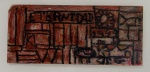 Joaquim Torres Garcia, óleo sobre  cartão, 08 X 19 cm, assinado no canto inferior direito e no verso