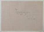 Oscar Niemeyer, nanquim sobre papel, 27 X 37 cm, assinado no canto inferior direito