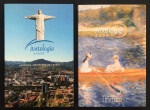 livro - lote  com 2 livros - Antologia 2005/2006 - vários autores - Academia Amparense de Letras - Editora Foca - 2005/06 - 208 p. cada - brochura com capa e miolo em bom estado - dedicatória na primeira folha - (21x14)cm.