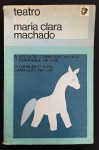 livro - Teatro: O Cavalinho Azul, A Volta do Camaleão, O Embarque de Noé e Camaleão na Lua - Maria Clara Machado - Livraria Agir Editora - 1970 - 2ª ed. - 296 p. - brochura com marcas do tempo na capa - miolo levemente amarelado - (21,5x14)cm.