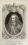 gravura - João Fernandes Vieira (Castrioto Lusitano) - J.C. - pertencente a obra `Historia da America Portugueza de Sebastião da Rocha Pitta` - imagem (15x10)cm. - folha (24,5x15,5)cm.
