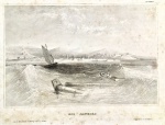 gravura - Rio  Janeiro - Aus. d. Kunstanst - Bibliogr. Inst Hildbh. - Ligenthum d. Verleger - imagem (10,3X15,2) cm - com as margens (18X23,5) cm. -  papel com pontos de oxidação.