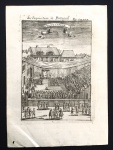 gravura - Die in Portugall - publicada em  Paris, 1685 - imagem (13,5x9,5) - folha (19,5x14)cm. - papel levemente amarelado com marcas do tempo.