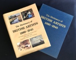 livro - The dictionary of British Artists 1880-1940 (O Dicionário de Artistas Britânicos 1880-1940) - compiled by J. Johnson and A. Greutzner - Antique Collectors` Club - 1976 - idioma inglês - 567 p. - capa dura com sobrecapa e parte interna em bom estado de conservação -  (29X22)cm.