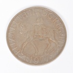 NUMISMÁTICA, Inglaterra, uma (1) moeda de 25 new pence, comemorativa ao Jubileu de Prata do Reinado de Elizabeth II (1952  1977), cunhada em Cu-Ni, excelente estado de conservação, vide foto.