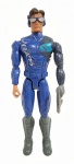 MAX STEEL - CLÁSSICO BONECO DE AÇÃO MAX STEEL ARTICULADO FEITO EM PLÁSTICO RÍGIDO, MODELO CYBERVISION MAX FABRICADO PELA MATTEL, ANO 2009.  MARCAS DO TEMPO E USO CONFORME FOTOS. MEDINDO 30 X 4 X 10 CM.