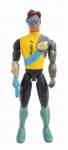 MAX STEEL - CLÁSSICO BONECO DE AÇÃO MAX STEEL ARTICULADO FEITO EM PLÁSTICO RÍGIDO, MODELO RESGATE DO FURACÃO FABRICADO PELA MATTEL, ANO 2010. MARCAS DO TEMPO E USO CONFORME FOTOS. MEDINDO 30 X 4 X 10 CM.