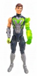 MAX STEEL - CLÁSSICO BONECO DE AÇÃO MAX STEEL ARTICULADO FEITO EM PLÁSTICO RÍGIDO, MODELO SUPER SOCO FABRICADO PELA MATTEL, ANO 2017. MARCAS DO TEMPO E USO CONFORME FOTOS. MEDINDO 29 X 4 X 10 CM.