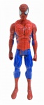 BONECO DE AÇÃO HOMEM ARANHA ARTICULADO FEITO EM PLÁSTICO RÍGIDO PRODUZIDO PELA HASBRO NO ANO DE 2013, FAZENDO PARTE DA LINHA TITAN HERO SERIES. MEDINDO 29 X 4,5 X 9,5 CM. AUSÊNCIA DOS DEDOS DA MÃO ESQUERDA DO PERSONAGEM. MARCAS DO TEMPO E USO CONFORME FOTOS.
