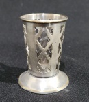 EBERLE - ANTIGO PALITEIRO EM METAL PRATEADO. MEDINDO 6.5 CM