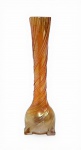 ANTIGO SOLIFLEUR EM VIDRO CARNIVAL GLASS. MEDINDO 15 X 4 X 4 CM
