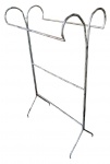 Antigo cabideiro para colcha em metal - 126x71x41 - com desgastes do uso e do tempo.