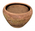 Pequeno vaso em cerâmica - 21x32 cm - com pequena trinca na borda conforme foto.