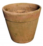 Vaso em cerâmica - 35x40 cm - com desgastes do uso.