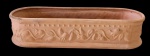 Floreira em cerâmica - 10x42x14 cm - necessitando limpeza e desgastes do uso. (2)