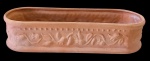 Floreira em cerâmica - 10x42x14 cm - necessitando limpeza e desgastes do uso. (9)