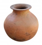 Vaso em cerâmica - 35x30 cm - com desgastes do uso.