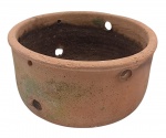 Vaso em cerâmica - 14x26 cm - com desgastes do uso.