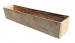 Vaso em amianto - 20x100x21 cm - com desgastes do uso.