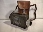 Câmera de filmagem vintage Bell & Howell Filmo Auto Load, modelo de 16mm. Peça icônica de coleção ac