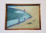 JOSÉ PANCETTI - Marinha, óleo sobre madeira, assinada no canto inferior direito, com belíssima moldu