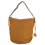 MICHAEL KORS  Bolsa modelo Lola na cor dourada. 38 x 42 cm. 25 cm (alça de mão). Bolsa nova, sem uso e com etiqueta.