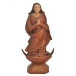 Nossa Sra da Conceição em madeira. 23 x 10 x 6 cm.